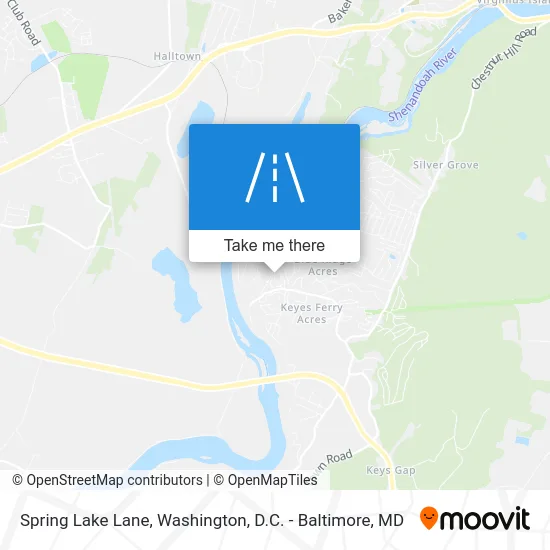 Spring Lake Lane map