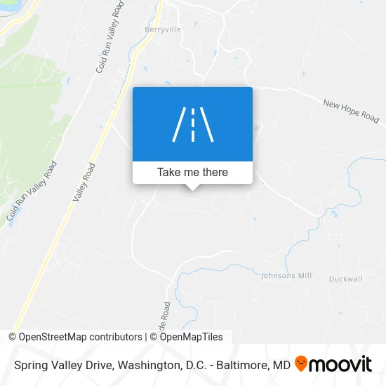 Spring Valley Drive map