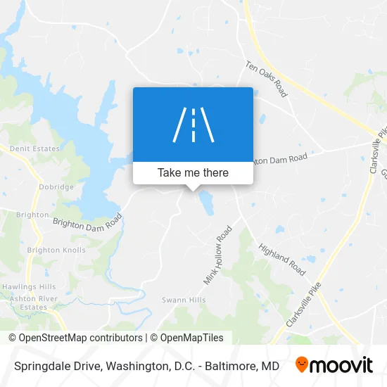 Springdale Drive map