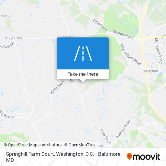 Mapa de Springhill Farm Court