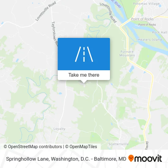 Springhollow Lane map