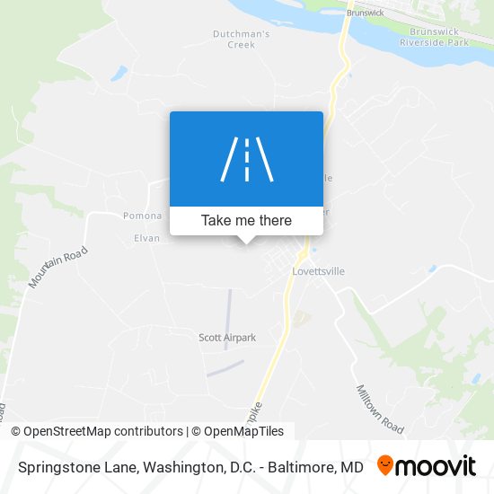 Springstone Lane map