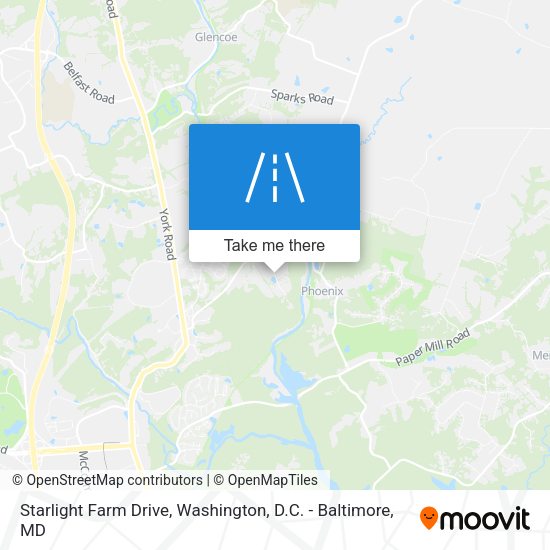 Starlight Farm Drive map