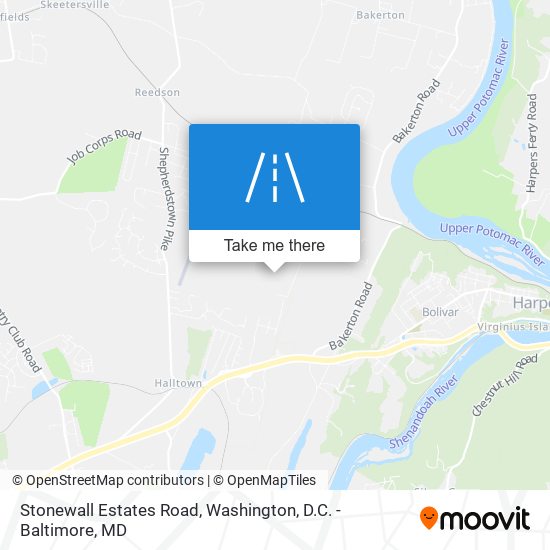 Stonewall Estates Road map