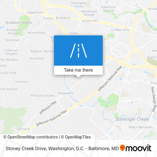 Stoney Creek Drive map