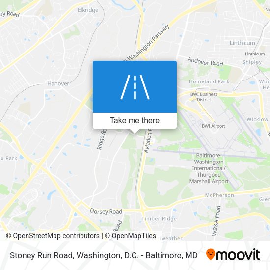 Stoney Run Road map