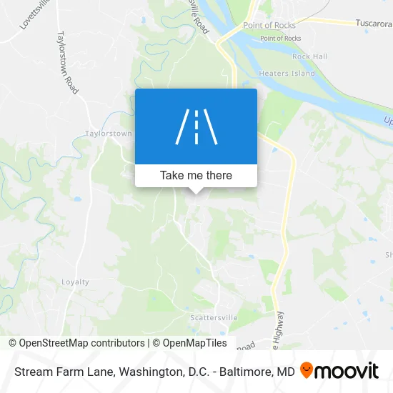 Stream Farm Lane map