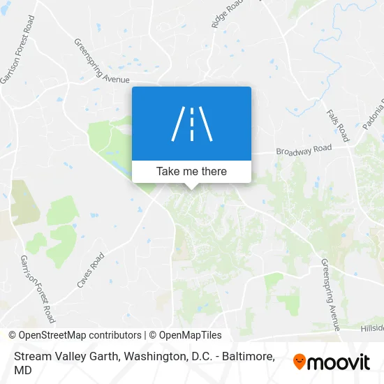 Stream Valley Garth map