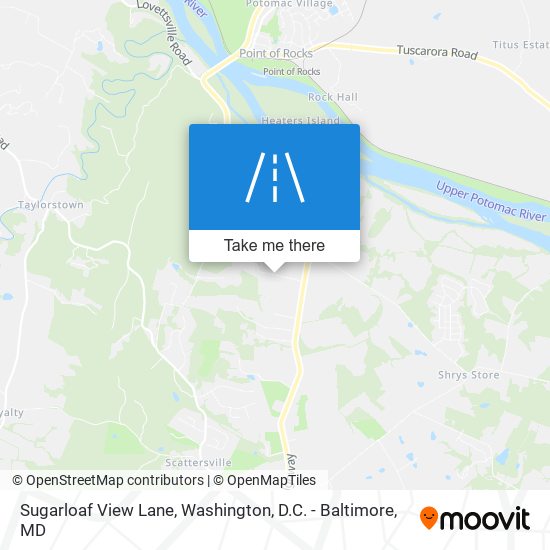 Sugarloaf View Lane map