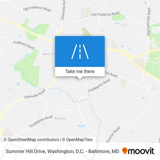 Summer Hill Drive map