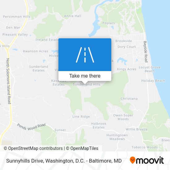 Sunnyhills Drive map