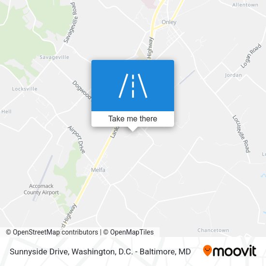 Sunnyside Drive map