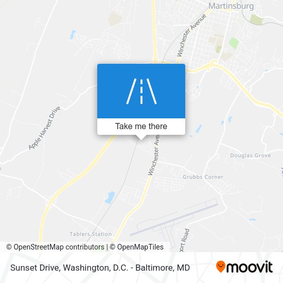 Sunset Drive map