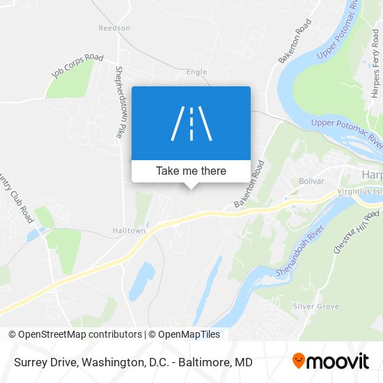 Surrey Drive map