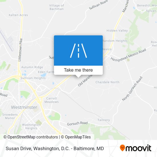 Susan Drive map