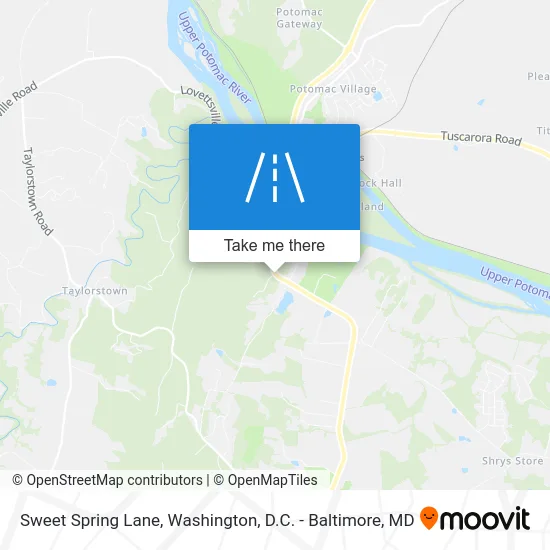Sweet Spring Lane map