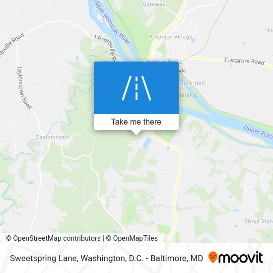 Mapa de Sweetspring Lane