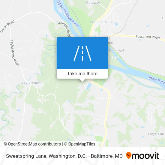 Sweetspring Lane map