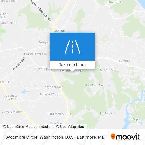 Sycamore Circle map