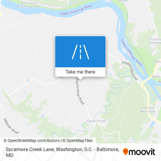 Sycamore Creek Lane map
