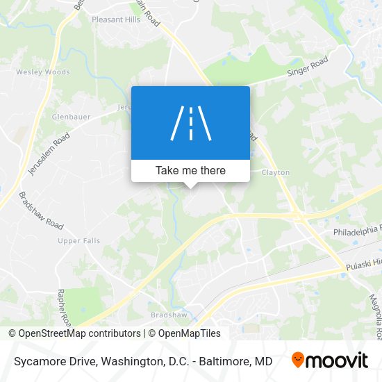 Sycamore Drive map