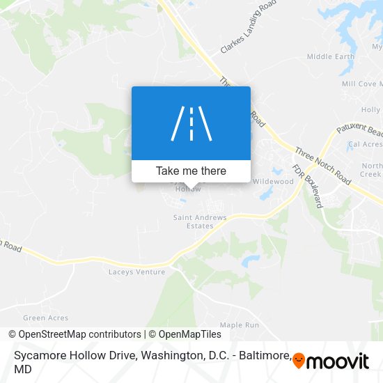 Mapa de Sycamore Hollow Drive