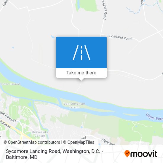 Sycamore Landing Road map