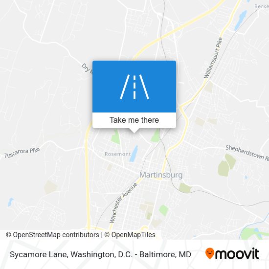 Sycamore Lane map