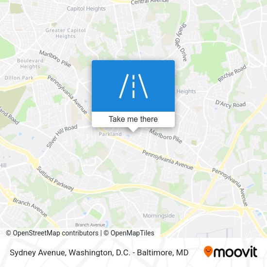 Mapa de Sydney Avenue