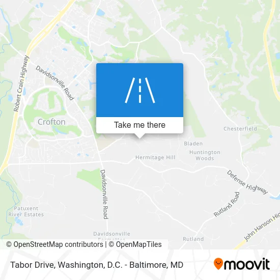 Tabor Drive map