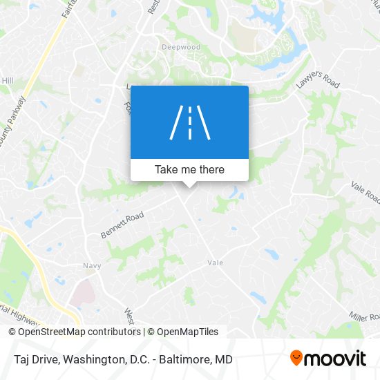Taj Drive map