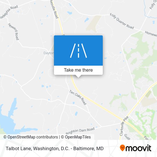Mapa de Talbot Lane