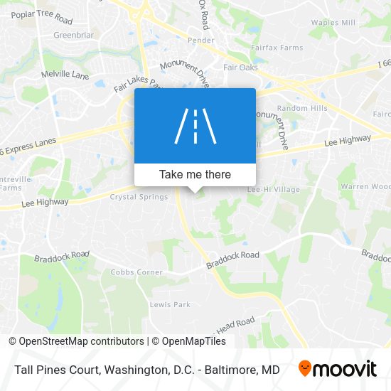 Mapa de Tall Pines Court