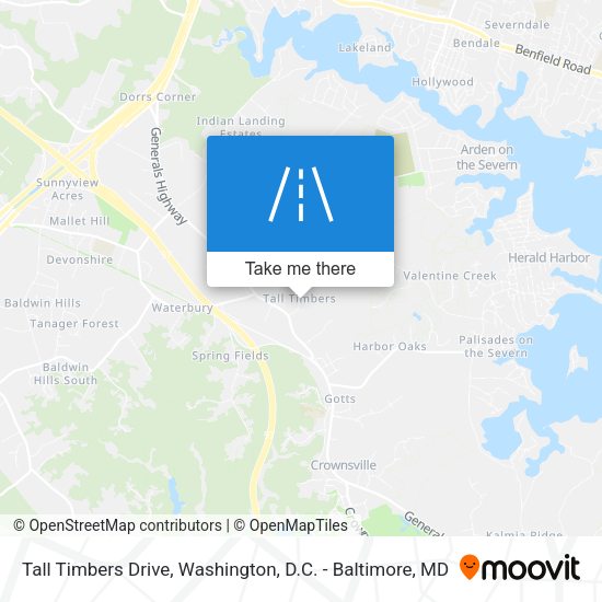 Mapa de Tall Timbers Drive