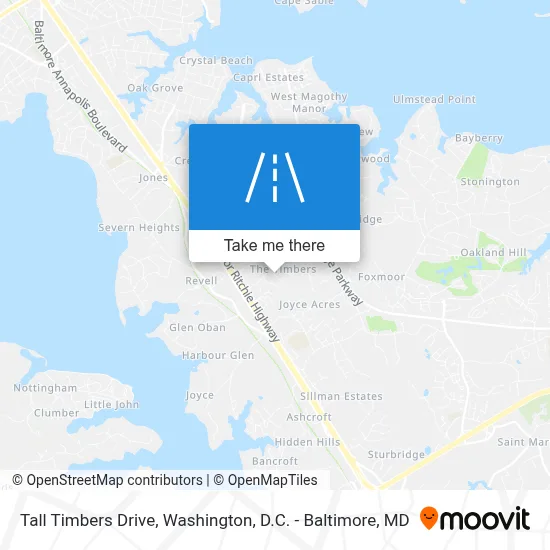 Tall Timbers Drive map
