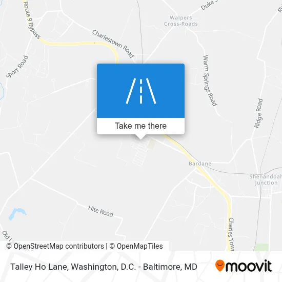 Talley Ho Lane map