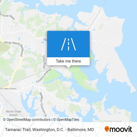 Tamarac Trail map