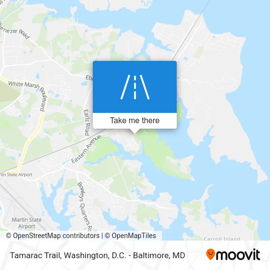 Tamarac Trail map