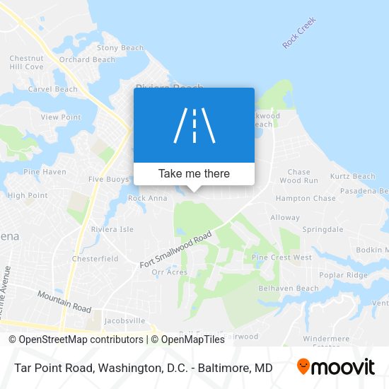 Tar Point Road map