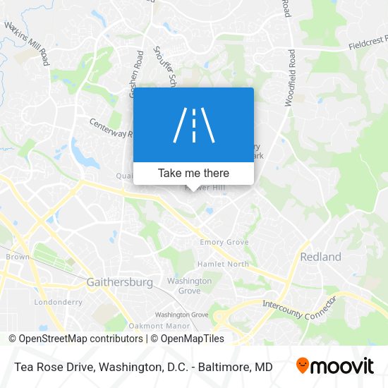 Tea Rose Drive map
