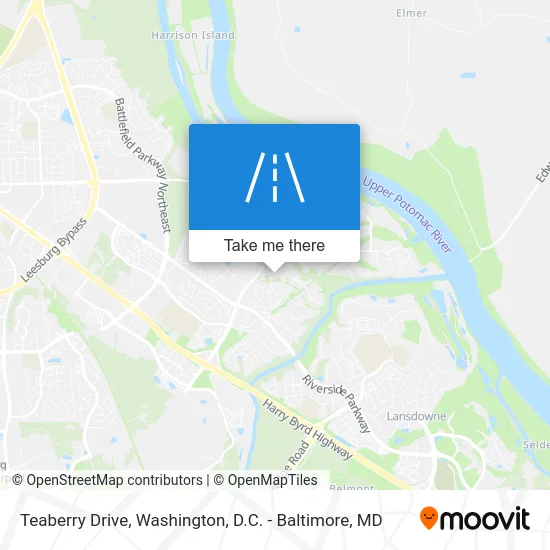 Teaberry Drive map