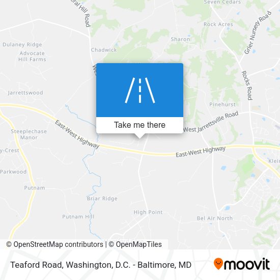 Teaford Road map