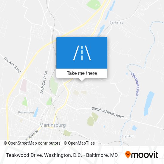 Teakwood Drive map