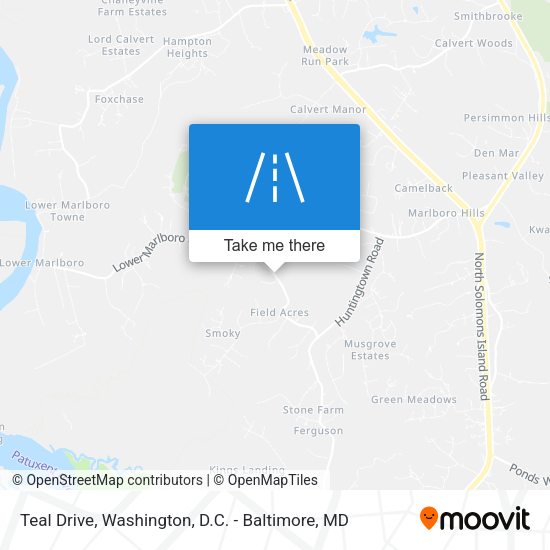 Teal Drive map