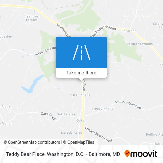 Teddy Bear Place map