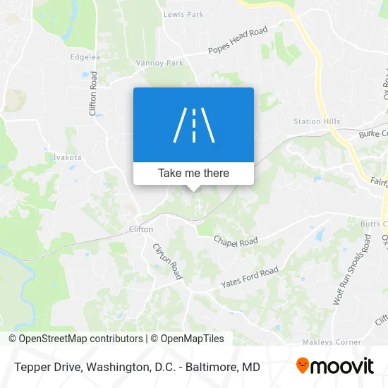 Tepper Drive map
