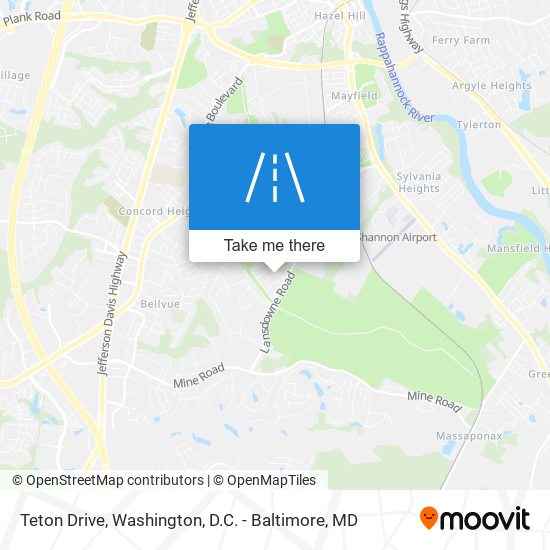 Teton Drive map