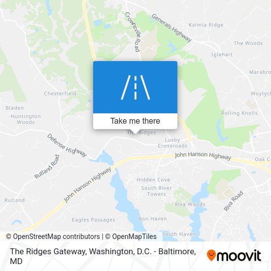 The Ridges Gateway map