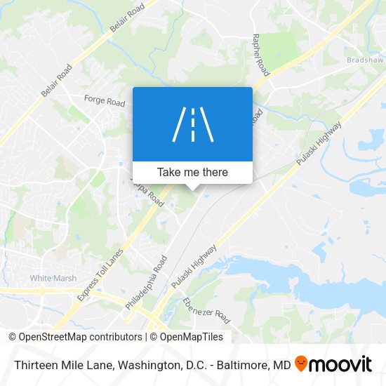 Mapa de Thirteen Mile Lane