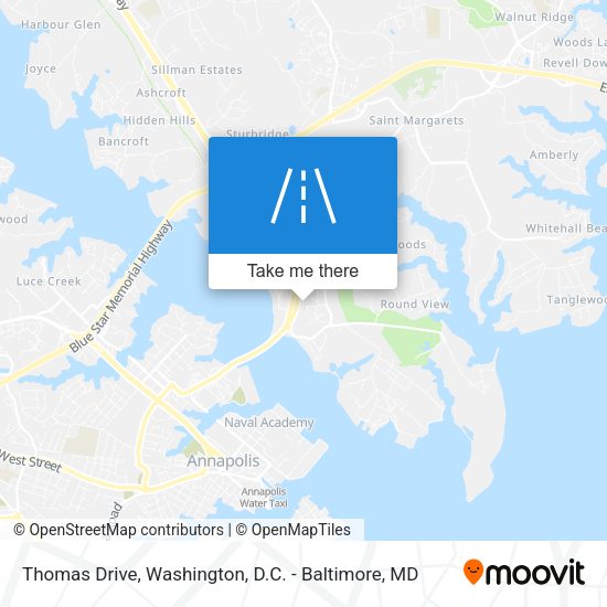 Thomas Drive map